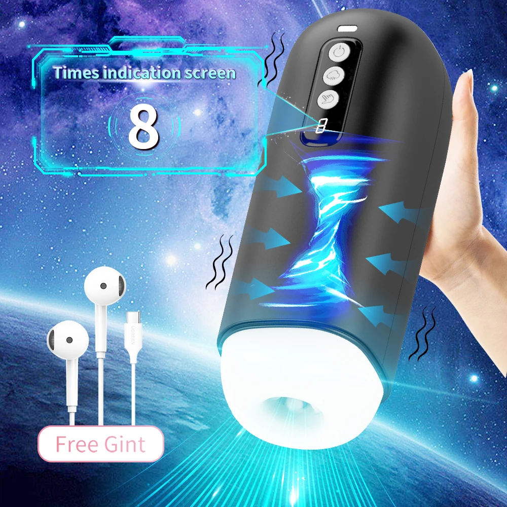 Automatic Masturbator for Men Penis Blowjob Sucking Vibrator Machine Vagina Pocket Pussy Male Masturbation Cup Sex Toy for Adult