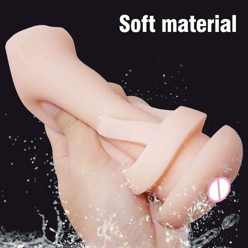 Male Masturbators for Men Vagina Vacuum Pocket Pussy Vaginator Endurance Exercise Masturbation Sex Toys Vibrator Masturb Cup