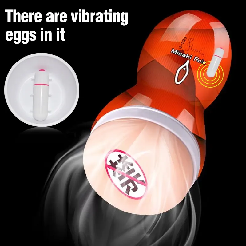 Male Masturbators for Men Vagina Vacuum Pocket Pussy Vaginator Endurance Exercise Masturbation Sex Toys Vibrator Masturb Cup